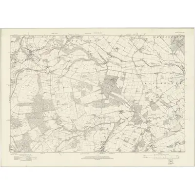 1915 Map of Durham XVIII, 1923 Print