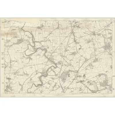 1857 Map of Durham XX, 1861 Print