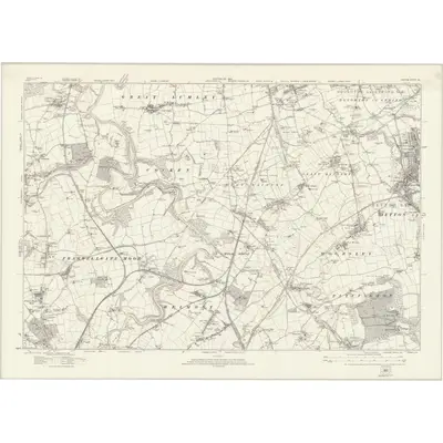 1914 Map of Durham XX, 1923 Print