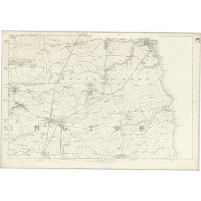 1856 Map of Durham XXI, 1861 Print