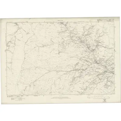 1896 Map of Durham XXII, 1923 Print