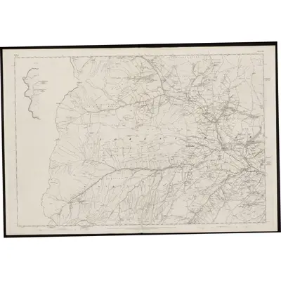 1858 Map of Durham XXII (inset XXXA), 1861 Print