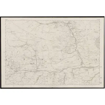 1858 Map of Durham XXIII, 1861 Print