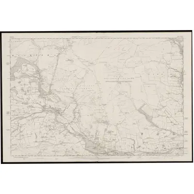 1857 Map of Durham XXIV, 1861 Print