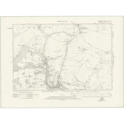 1919 Map of Durham XXIV.NW, 1923 Print