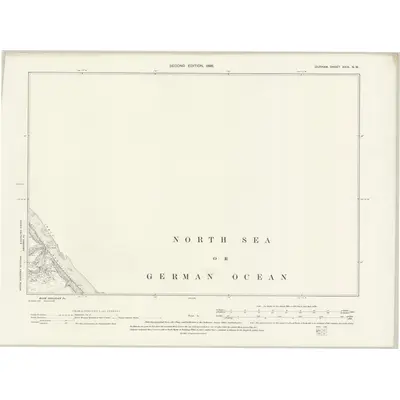 1896 Map of Durham XXIX.NW, 1898 Print