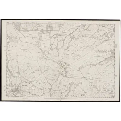 1858 Map of Durham XXV, 1861 Print