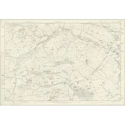 1857 Map of Durham XXVI, 1861 Print