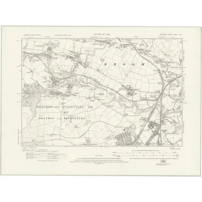 1915 Map of Durham XXVI.NE, 1923 Print