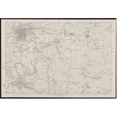 1857 Map of Durham XXVII, 1861 Print