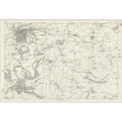 1857 Map of Durham XXVII, 1861 Print