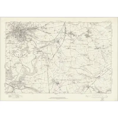 1914 Map of Durham XXVII, 1923 Print