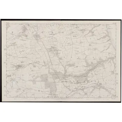 1857 Map of Durham XXVIII, 1861 Print