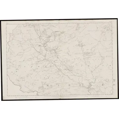 1858 Map of Durham XXX, 1861 Print