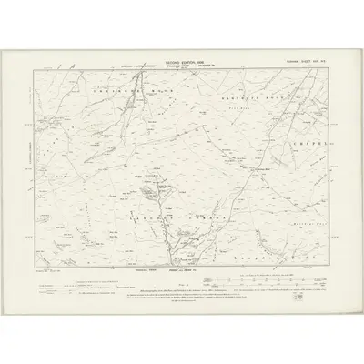 1896 Map of Durham XXX.NE, 1898 Print