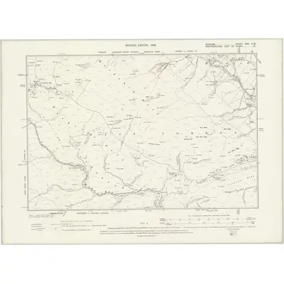 1896 Map of Durham XXX.SW, 1899 Print