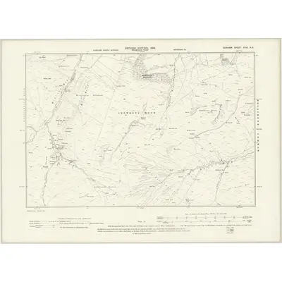 1896 Map of Durham XXXI.NE, 1898 Print