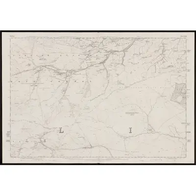 1857 Map of Durham XXXII, 1861 Print