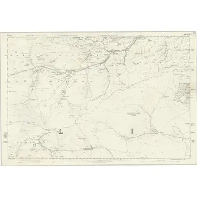 1857 Map of Durham XXXII, 1861 Print