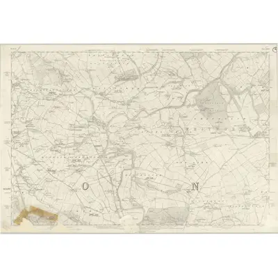 1857 Map of Durham XXXIV, 1861 Print