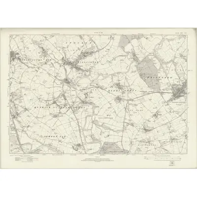 1915 Map of Durham XXXIV, 1924 Print