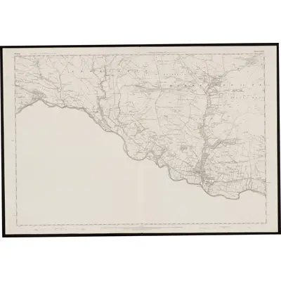 1856 Map of Durham XXXIX, 1859 Print