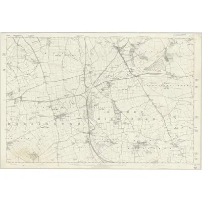1857 Map of Durham XXXV, 1861 Print