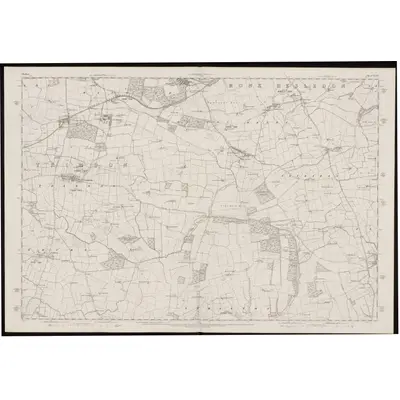 1856 Map of Durham XXXVI, 1861 Print