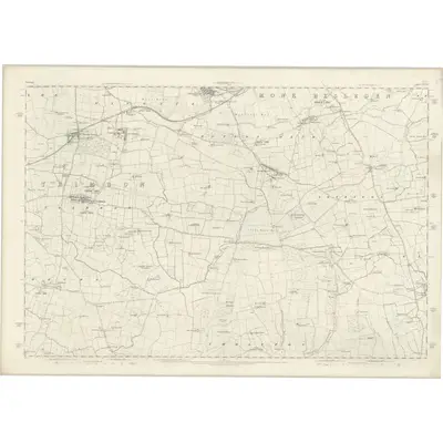 1856 Map of Durham XXXVI, 1861 Print
