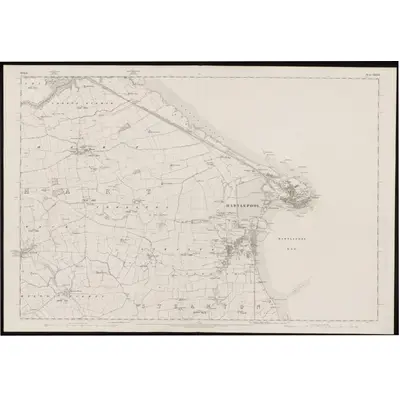 1857 Map of Durham XXXVII, 1861 Print