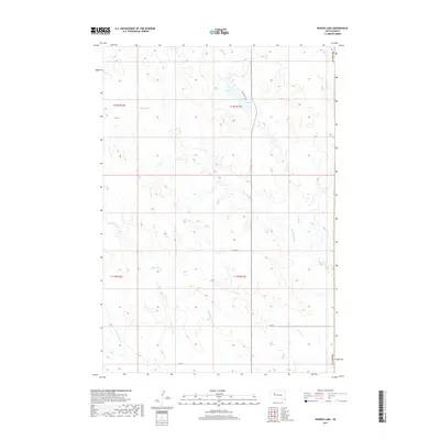 2017 Map of Durkee Lake, 2017 Print