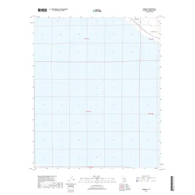 2018 Map of Durmid SE, 2018 Print