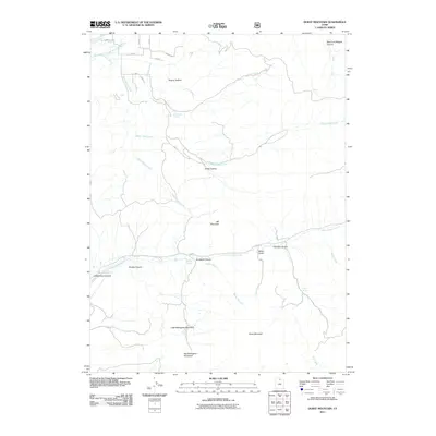2011 Map of Durst Mountain, 2011 Print
