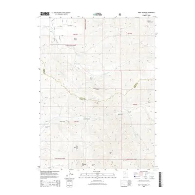 2014 Map of Durst Mountain, 2014 Print