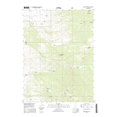 2017 Map of Durst Mountain, 2017 Print