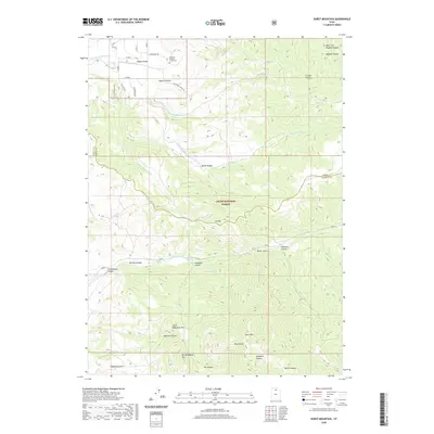 2020 Map of Durst Mountain, 2020 Print