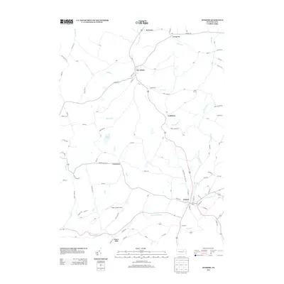 2013 Map of Dushore, 2013 Print