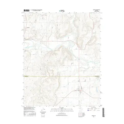 2016 Map of Dustin, 2016 Print