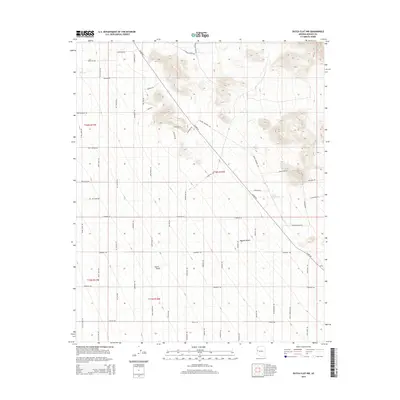 2014 Map of Dutch Flat NW, 2014 Print