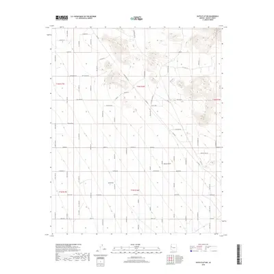 2018 Map of Dutch Flat NW, 2018 Print