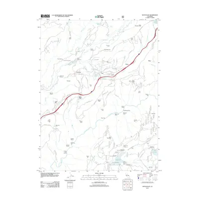 2012 Map of Dutch Flat, 2012 Print