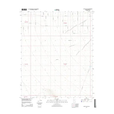 2014 Map of Dutch Flat SW, 2014 Print