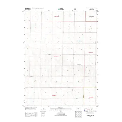 2013 Map of Dutch Girl Lake, 2013 Print