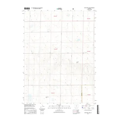 2016 Map of Dutch Girl Lake, 2016 Print