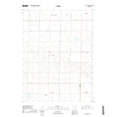 2019 Map of Dutch Girl Lake, 2019 Print