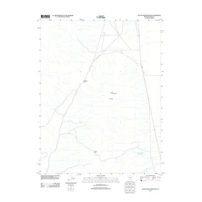 2012 Map of Dutch John Mountain, 2012 Print