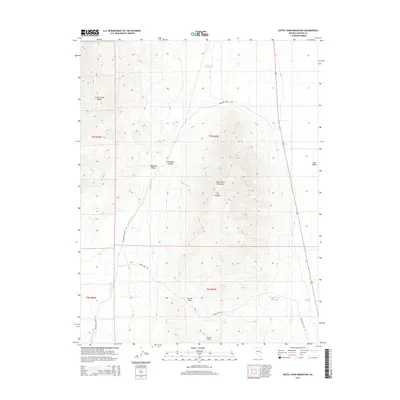 2014 Map of Dutch John Mountain, 2014 Print