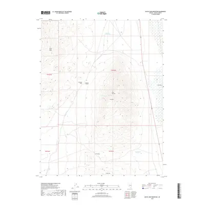 2018 Map of Dutch John Mountain, 2018 Print