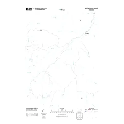 2013 Map of Dutch Mountain, 2013 Print