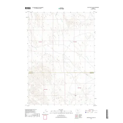 2017 Map of Dutch Nick Flat NW, 2017 Print